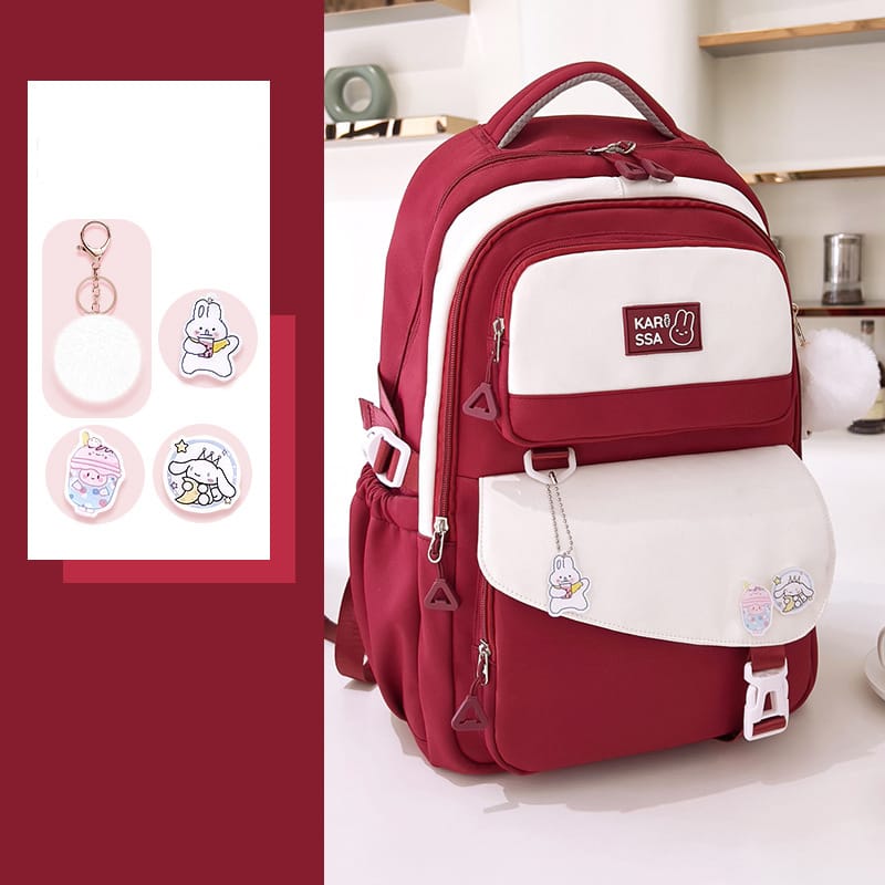 High Quality Premium Kids School Backpack (Red)